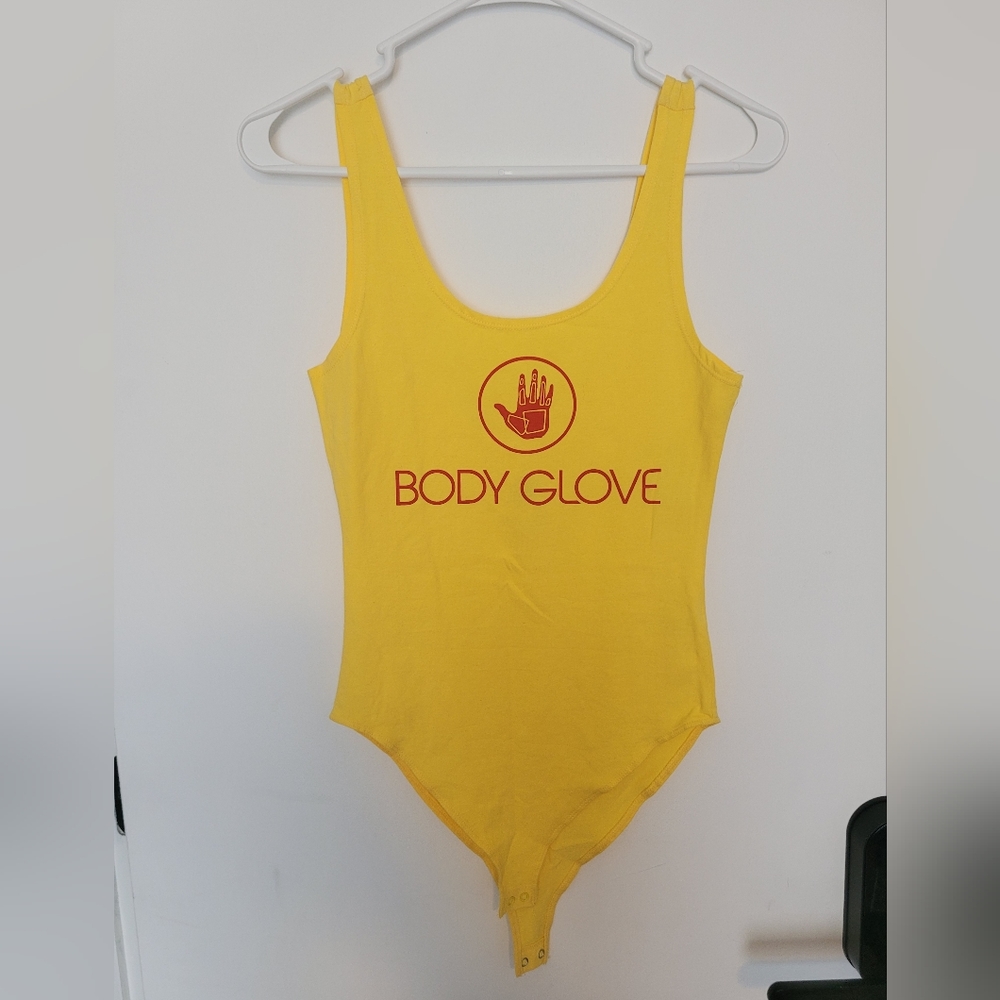 Bodyglove Yellow and Red Logo Bodysuit